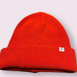 Madewell NWT Cotton Cuffed Beanie in Ripe Persimmon OS